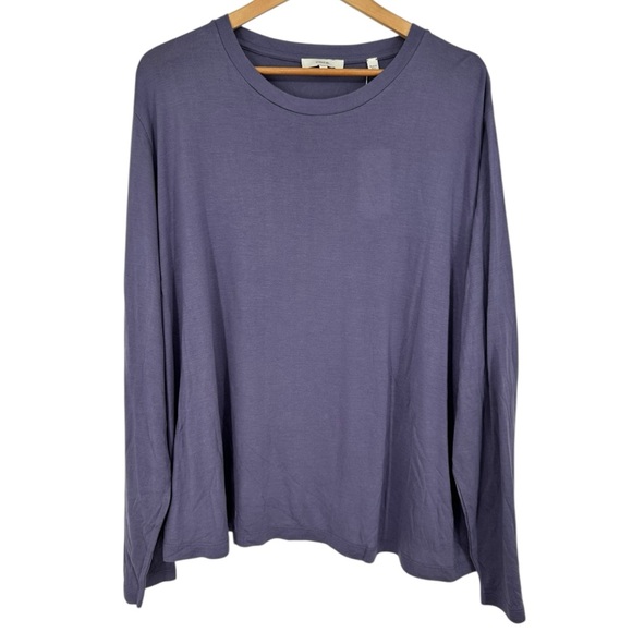 Vince Long Sleeve Knit Relaxed Crew Neck T-Shirt size XXXL Modal NWT - Picture 2 of 13
